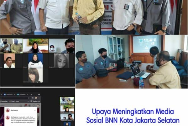 Koordinasi antara Tim Humas BNN Kota Jakarta Selatan dengan Praktisi Media Sosial