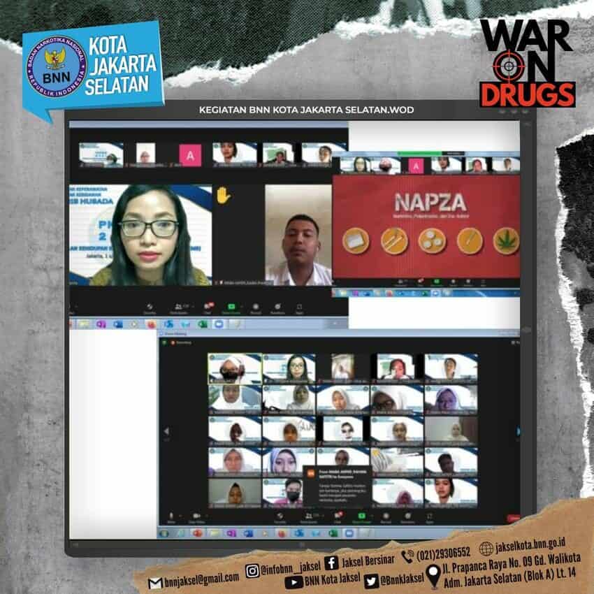 Penyuluhan pencegahan penyalahgunaan narkoba pada kegiatan Pengenalan Kehidupan Kampus Bagi Mahasiswa Baru Akademi Keris Husada melalui zoom meeting Penyuluhan pencegahan penyalahgunaan narkoba pada kegiatan Pengenalan Kehidupan Kampus Bagi Mahasiswa Baru Akademi Keris Husada melalui zoom meeting