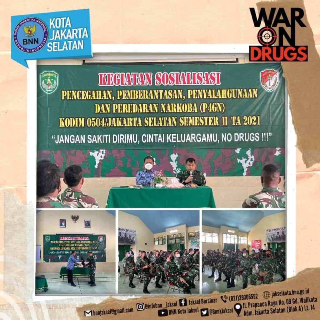 Sosialisasi Pencegahan Narkoba di Kodim 0504 Jakarta Selatan Sosialisasi Pencegahan Narkoba di Kodim 0504 Jakarta Selatan