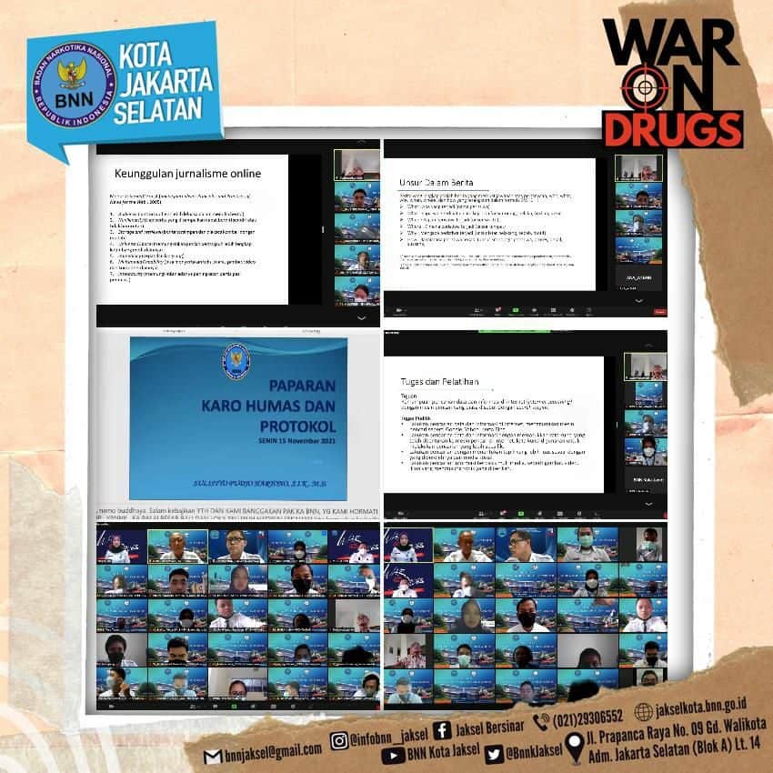 Pelatihan Pemanfaatan Media Sosial dan Website di Lingkungan BNN RI Pelatihan Pemanfaatan Media Sosial dan Website di Lingkungan BNN RI