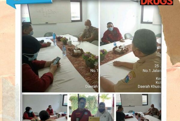 Koordinasi dalam rangka Sinergi Kelurahan Bersinar tahun 2022 dan koordinasi pemutaran lagu mars BNN ke sekolah