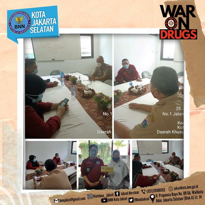 Koordinasi dalam rangka Sinergi Kelurahan Bersinar tahun 2022 dan koordinasi pemutaran lagu mars BNN ke sekolah Koordinasi dalam rangka Sinergi Kelurahan Bersinar tahun 2022 dan koordinasi pemutaran lagu mars BNN ke sekolah