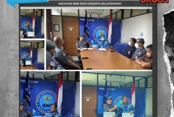 Penandatanganan Komitmen Bersama Mewujudkan Jakarta Selatan Bersinar (Bersih Narkoba) antara BNN Kota Jakarta Selatan dengan Badan Koordinator Pusat Forum Kader Bela Negara (FKBN)