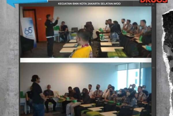 Kegiatan Sharing Session Pengenalan Bahaya Narkotika bagi anggota Security dan Manajemen PT Samadista Karya