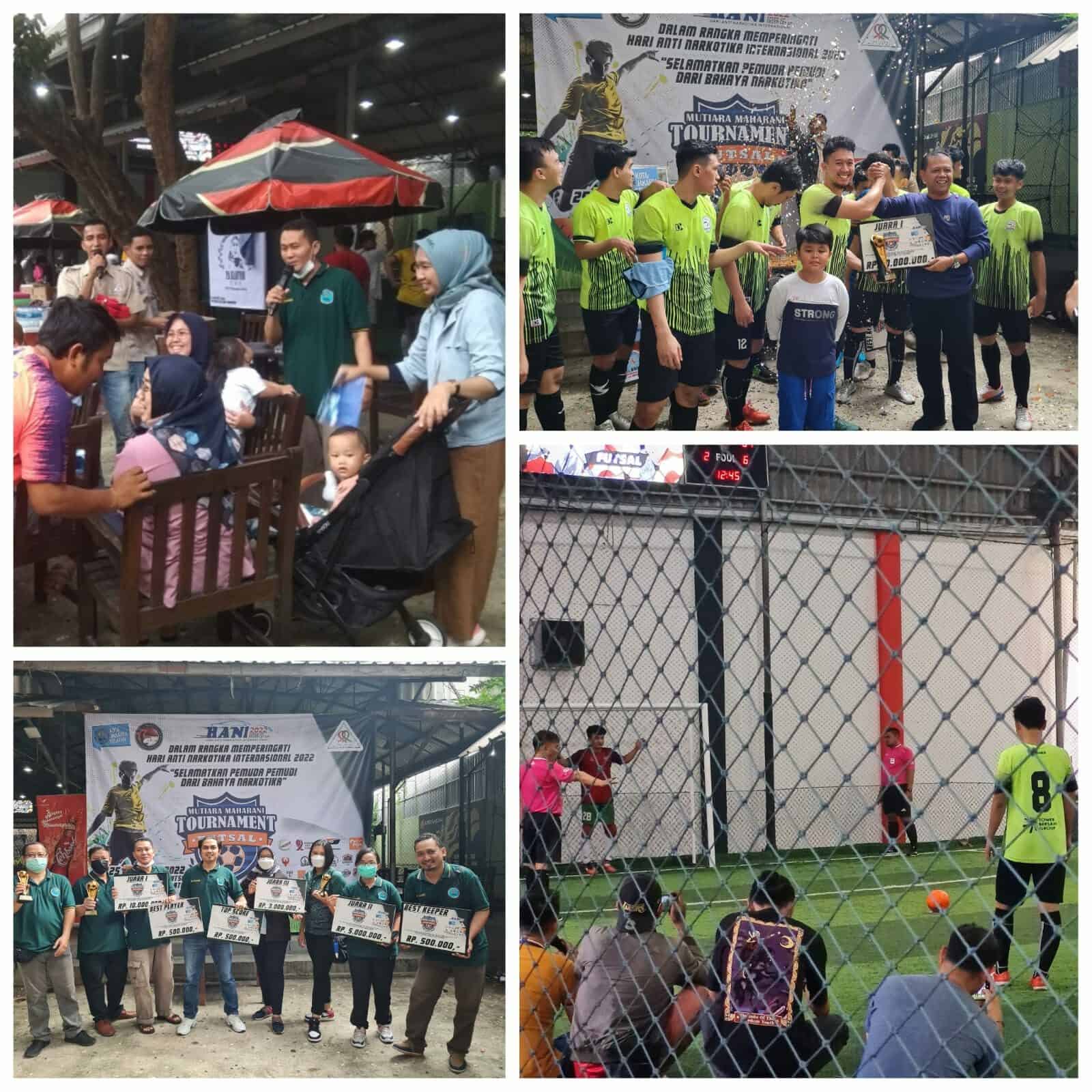 Penutupan Tournament Futsal BNN Kota Jakarta Selatan dan Yayasan Mutiara Maharani dalam rangka Hari Anti Narkotika Internasional (HANI) Tahun 2022 Penutupan Tournament Futsal BNN Kota Jakarta Selatan dan Yayasan Mutiara Maharani dalam rangka Hari Anti Narkotika Internasional (HANI) Tahun 2022