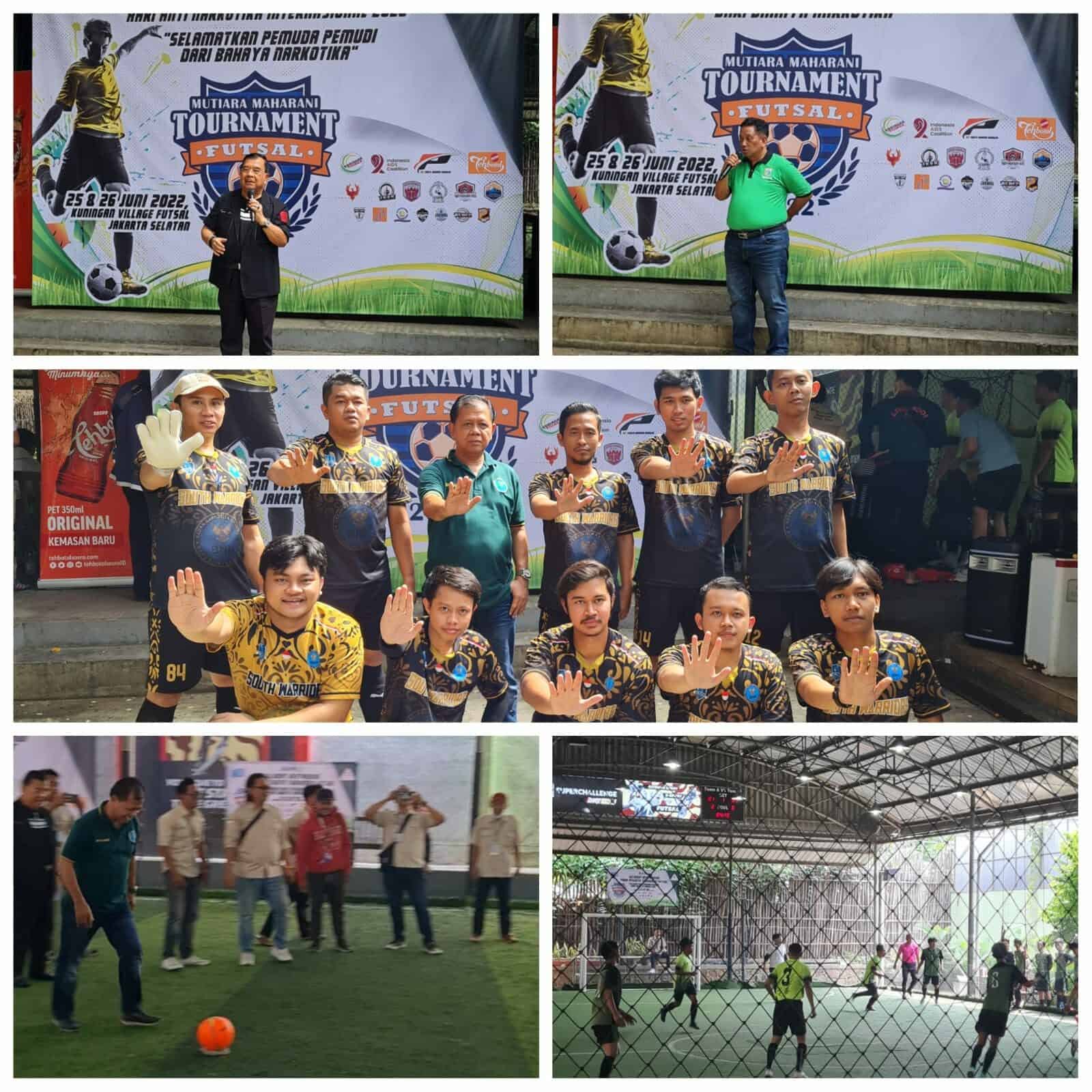 Pembukaan Tournament Futsal BNN Kota Jakarta Selatan dan Yayasan Mutiara Maharani dalam rangka Hari Anti Narkotika Internasional (HANI) Tahun 2022 Pembukaan Tournament Futsal BNN Kota Jakarta Selatan dan Yayasan Mutiara Maharani dalam rangka Hari Anti Narkotika Internasional (HANI) Tahun 2022
