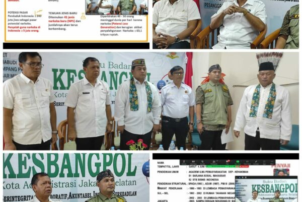 Kegiatan Sosialisasi Pencegahan narkoba Dengan bersama suku dinas Kesbangpol Kota Jakarta Selatan dalam acara “Dialog Interaktif Pencegahan, Peredaran, Penanggulangan dan Penyalahgunaan Narkoba di Jakarta Selatan”