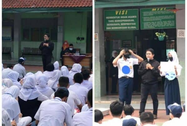 Sosialisai pencegahan narkoba dalam rangka kegiatan MPLS (Masa Pengenalan Lingkungan Sekolah)