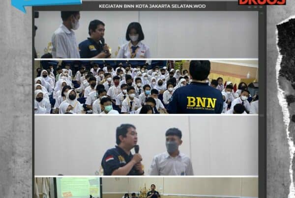 Sosialisasi pencegahan narkoba dalam rangka kegiatan MPLS (Masa Pengenalan Lingkungan Sekolah)