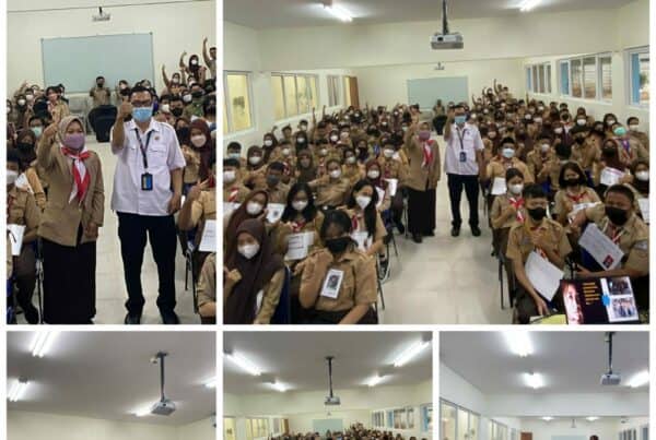 Sosialisai pencegahan narkoba dalam rangka kegiatan MPLS (Masa Pengenalan Lingkungan Sekolah)