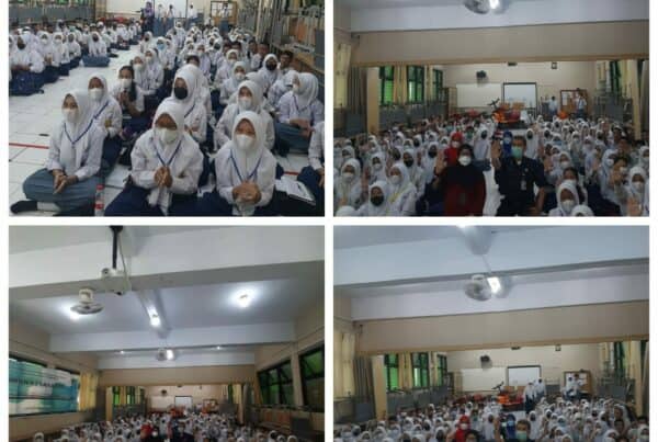 Sosialisasi pencegahan narkoba dalam rangka kegiatan MPLS (Masa Pengenalan Lingkungan Sekolah)