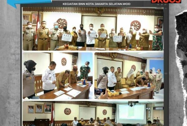 Penandatanganan Komitmen Bersama Mewujudkan Lingkungan Bersinar di Lingkungan Kecamatan Kebayoran Baru