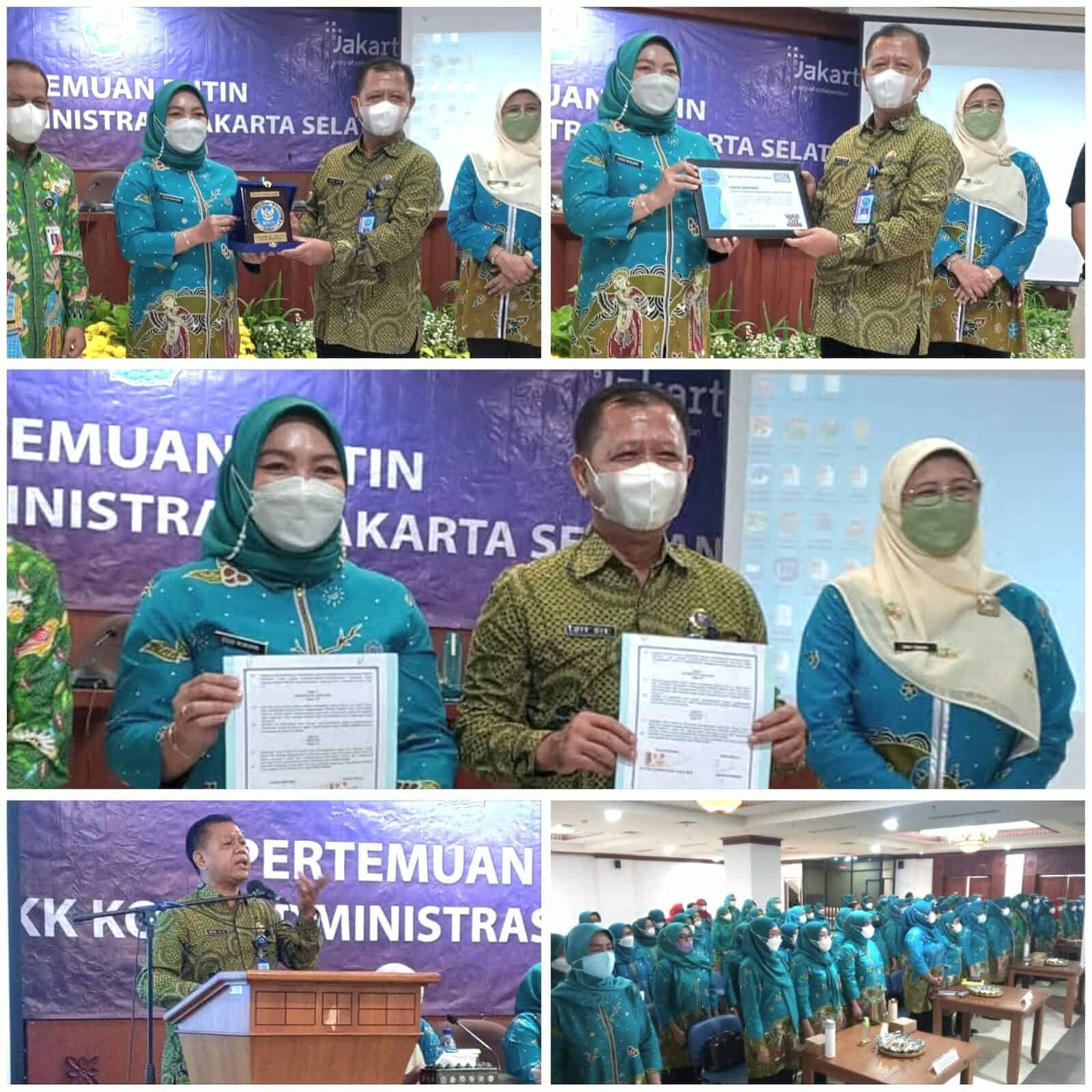 Penandatanganan Perjanjian Kerja Sama antara BNN Kota Jakarta Selatan dengan TP PKK Kota Administrasi Jakarta Selatan Penandatanganan Perjanjian Kerja Sama antara BNN Kota Jakarta Selatan dengan TP PKK Kota Administrasi Jakarta Selatan