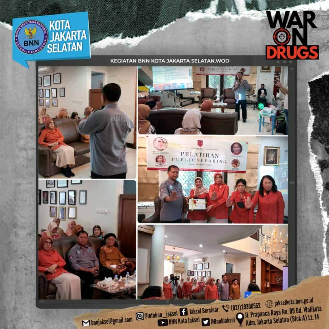 Sosialisasi Pencegahan Narkoba pada acara publik speaking anggota Perwanas ( Pusat Perkumpulan Pergerakan Wanita Nasional Indonesia cabang Jakarta Selatan) Penandatanganan Nota Kesepahaman Antara Badan Narkotika Nasional Republik Indonesia Dengan Bank Tabungan Negara
