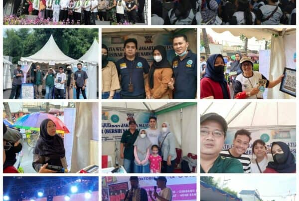 Komunikasi informasi dan edukasi pada Kegiatan Jalan Sehat Kemang (JSK) 2022
