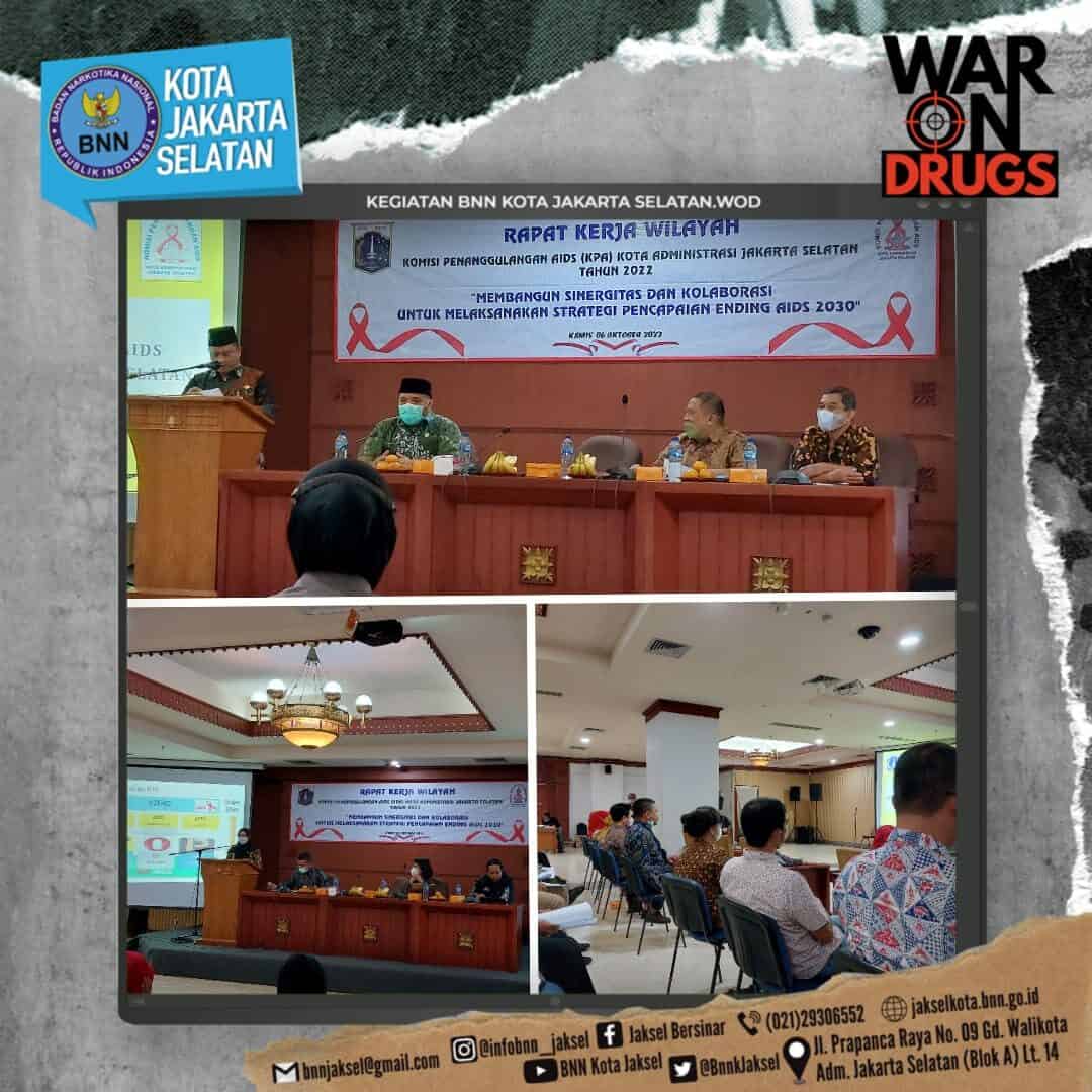 Rapat Kerja Wilayah Komisi Penanggulangan AIDS (KPA) Kota Administrasi Jakarta Selatan Tahun 2022 "Membangun Sinergitas dan Kolaborasi untuk Melaksanakan Strategi Pencapaian Ending AIDS 2030" Rapat Kerja Wilayah Komisi Penanggulangan AIDS (KPA) Kota Administrasi Jakarta Selatan Tahun 2022 “Membangun Sinergitas dan Kolaborasi untuk Melaksanakan Strategi Pencapaian Ending AIDS 2030”
