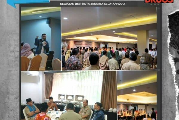 Menggemakan mars BNN pada giat Rakor Bawaslu Jaksel