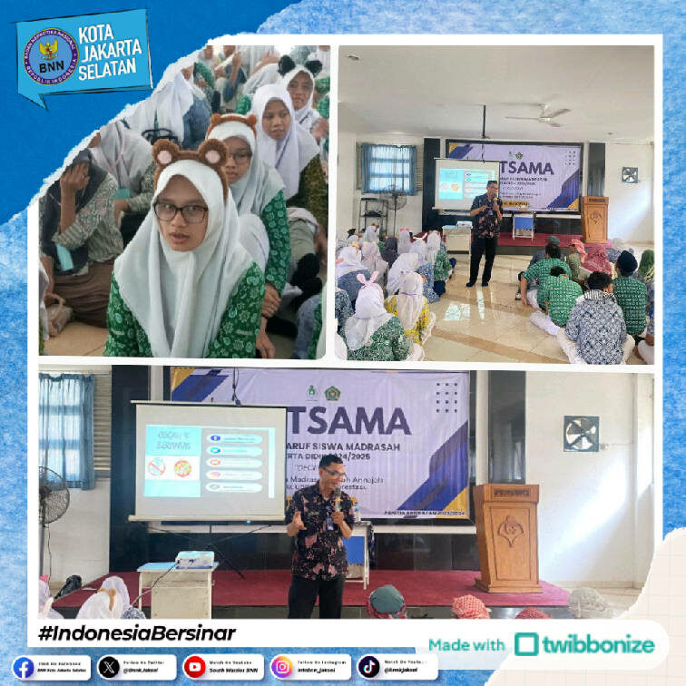 Sosialisasi Bahaya Penyalahgunaan Narkoba pada MPLS (Masa Pengenalan Lingkungan Sekolah) di SMP, SMA/K dan PKBM Wilayah Jakarta Selatan Sosialisasi Bahaya Penyalahgunaan Narkoba pada MPLS (Masa Pengenalan Lingkungan Sekolah) di SMP, SMA/K dan PKBM Wilayah Jakarta Selatan