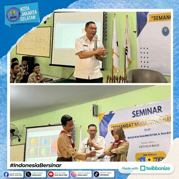 Sosialisasi Bahaya Penyalahgunaan Narkoba kepada pelajar SMP Tri Mulia Sosialisasi Bahaya Penyalahgunaan Narkoba kepada pelajar SMP Tri Mulia