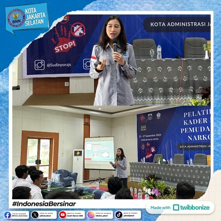 Sosialisasi Bahaya Penyalahgunaan Narkoba pada pembentukan KIPAN (Kader Inti Pemuda Anti Narkoba) Jakarta Selatan Sosialisasi Bahaya Penyalahgunaan Narkoba pada pembentukan KIPAN (Kader Inti Pemuda Anti Narkoba) Jakarta Selatan