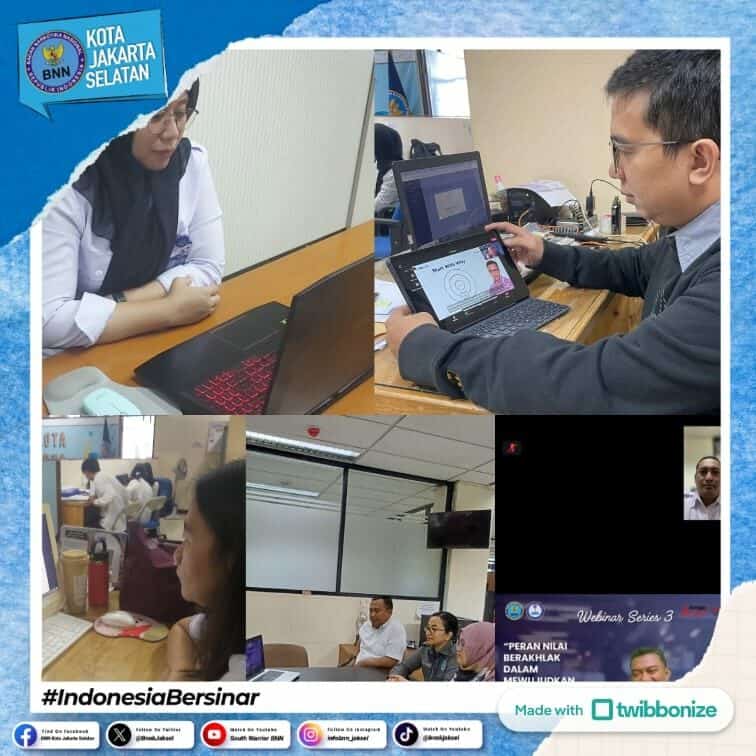 Webinar "Peran Nilai Berakhlak dalam Mewujudkan Birokrasi Bersih dan Melayani" di lingkungan Badan Narkotika Nasional Tahun Anggaran 2024 yang dilaksanakan secara online
