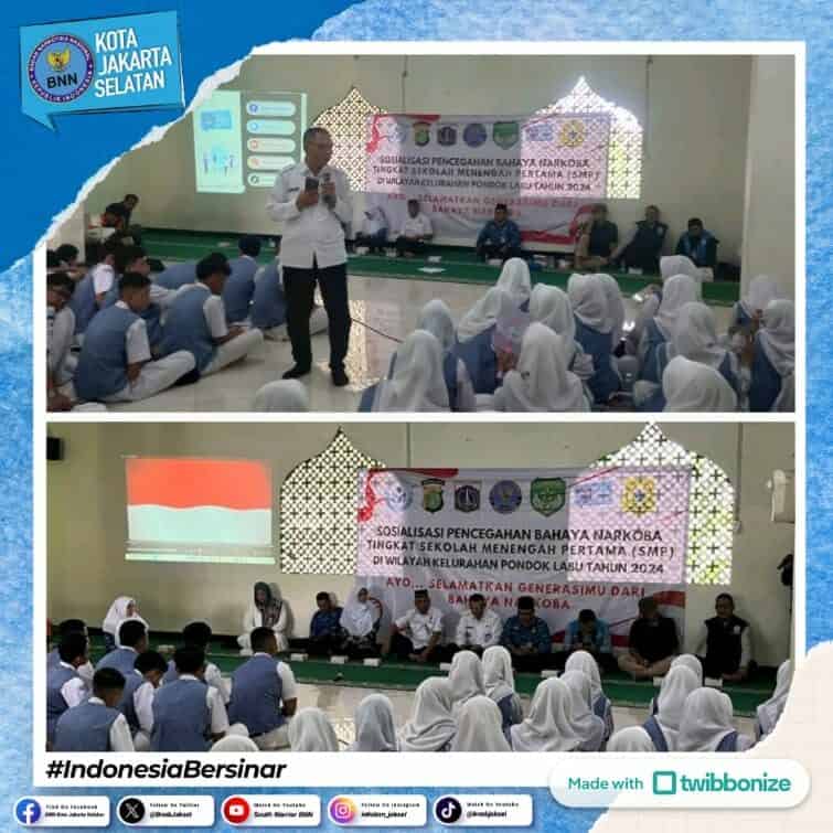 Pelaksanaan Sosialisasi Pencegahan Narkoba di MTS Negeri 19 Kelurahan Pondok Labu Pelaksanaan Sosialisasi Pencegahan Narkoba di MTS Negeri 19 Kelurahan Pondok Labu