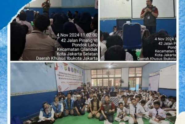 Pelaksanaan Sosialisasi Pencegahan Narkoba di SMP DPN 86 Kelurahan Pondok Labu