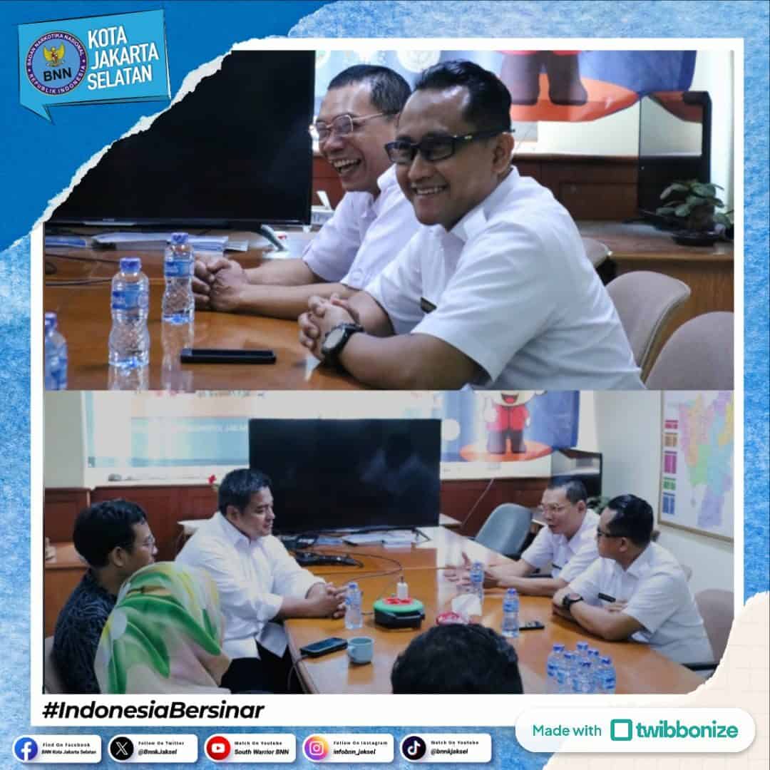 Silaturahmi Kepala BNN Kota Jakarta Selatan dengan Kesbangpol Kota Adm. Jakarta Selatan Silaturahmi Kepala BNN Kota Jakarta Selatan dengan Kesbangpol Kota Adm. Jakarta Selatan