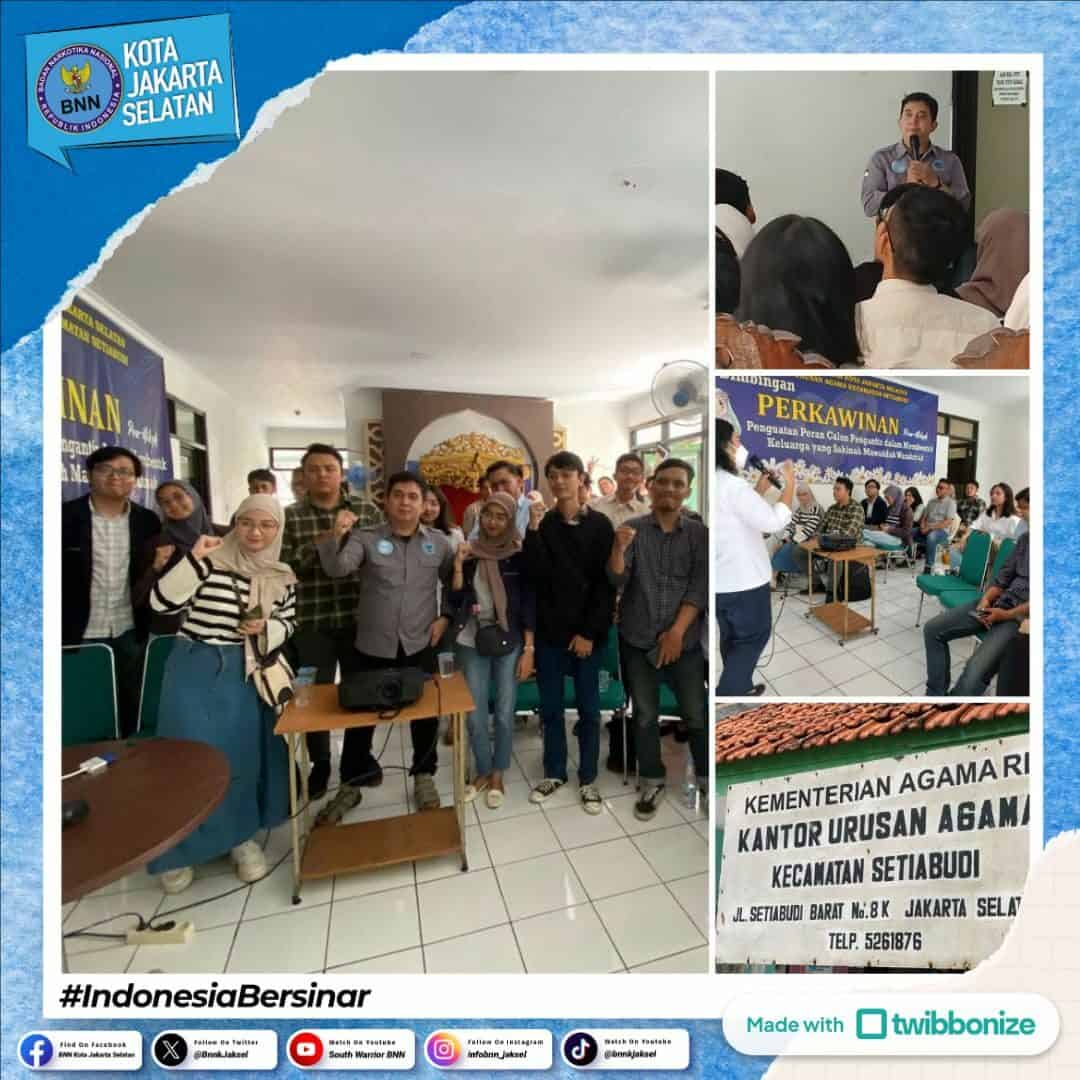 Sosialisasi Bahaya Penyalahgunaan Narkoba pada Peserta Bimbingan Perkawinan KUA Kecamatan Setiabudi Sosialisasi Bahaya Penyalahgunaan Narkoba pada Peserta Bimbingan Perkawinan KUA Kecamatan Setiabudi