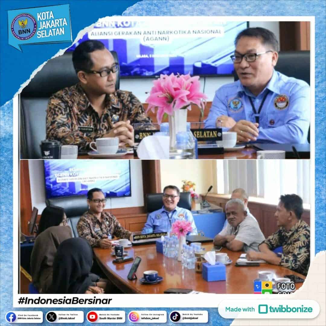 Audiensi Aliansi Gerakan Anti Narkotika Nasional (AGANN) dengan BNN Kota Jakarta Selatan Audiensi Aliansi Gerakan Anti Narkotika Nasional (AGANN) dengan BNN Kota Jakarta Selatan