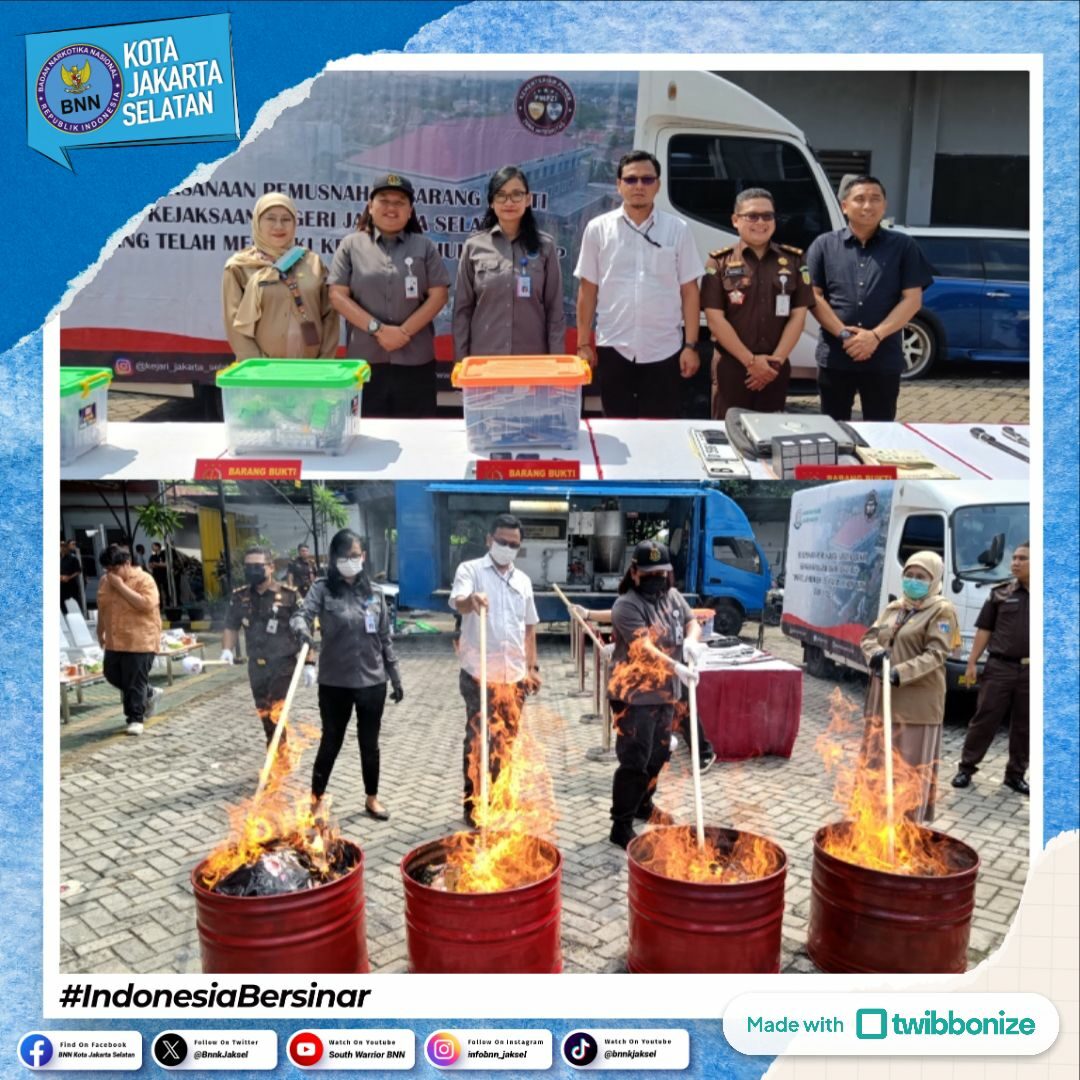 Pemusnahan barang bukti kejaksaan negeri jakarta selatan yang telah memiliki kejuatan hukum tetap tahun 2024 Pemusnahan barang bukti kejaksaan negeri jakarta selatan yang telah memiliki kejuatan hukum tetap tahun 2024