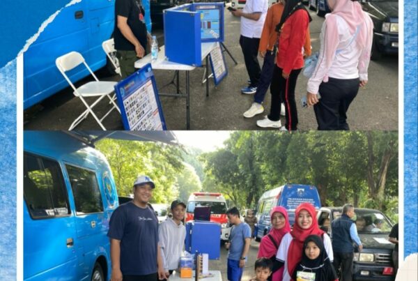 Sosialisasi Bahaya Penyalahgunaan Narkoba pada Hari Bebas Kendaraan Bermotor (HBKB) Tingkat Kota Administrasi Jakarta Selatan Taman Mataram