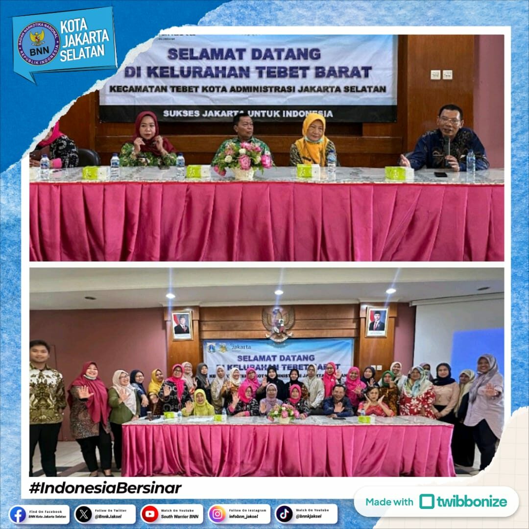 Sosialisasi Bahaya Penyalahgunaan Narkoba pada Pertemuan Rutin PKK Kelurahan Tebet Barat Sosialisasi Bahaya Penyalahgunaan Narkoba pada Pertemuan Rutin PKK Kelurahan Tebet Barat