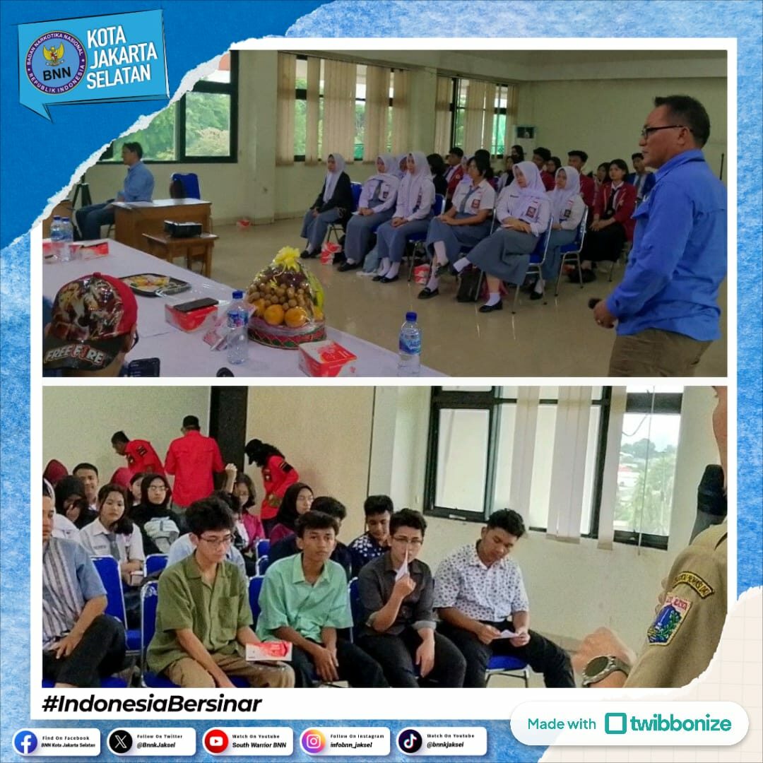 Sosialisasi Bahaya Penyalahgunaan Narkoba kepada Pelajar se- kecamatan Pasar Minggu Sosialisasi Bahaya Penyalahgunaan Narkoba kepada Pelajar se- kecamatan Pasar Minggu