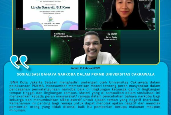 Sosialisasi Bahaya Narkoba dalam PKKMB Universitas Cakrawala