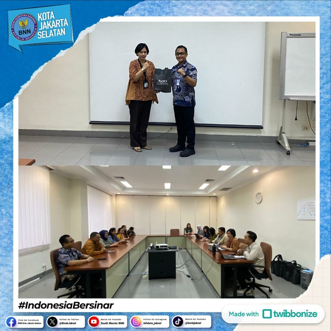 Audiensi BNN Kota Jakarta Selatan dengan PT. KAO Indonesia Audiensi BNN Kota Jakarta Selatan dengan PT. KAO Indonesia