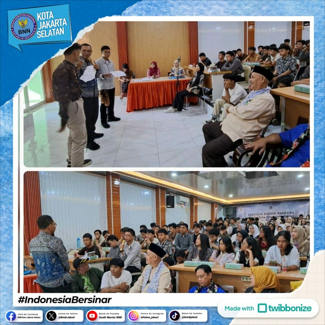 Kegiatan Sekolah Bersinar ( Bersih dari Narkoba) melalui penguatan pencegahan narkoba kepada Pelajar SMU Negeri 46 Jakarta Kegiatan Sekolah Bersinar ( Bersih dari Narkoba) melalui penguatan pencegahan narkoba kepada Pelajar SMU Negeri 46 Jakarta