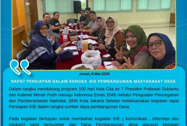 Rapat persiapan dalam rangka KIE Pembangunan Masyarakat Desa