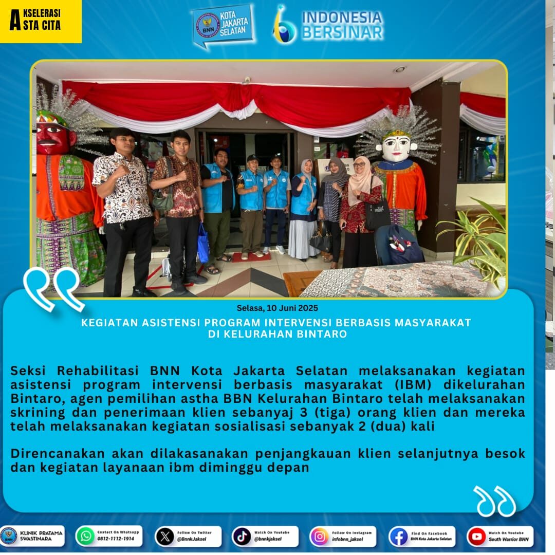 Kegiatan Asistensi Operasional Unit Intervensi Berbasis Masyarakat (IBM) Kegiatan Asistensi Operasional Unit Intervensi Berbasis Masyarakat (IBM)