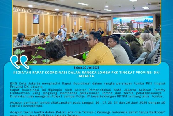 Kegiatan Rapat Koordinasi dalam rangka Lomba PKK tingkat Provinsi DKI Jakarta Kegiatan Rapat Koordinasi dalam rangka Lomba PKK tingkat Provinsi DKI Jakarta