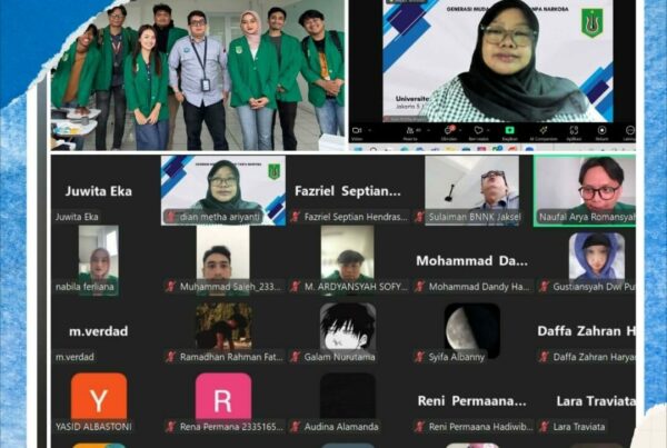 Sosialisasi Bahaya Narkoba dalam Webinar Program Mahasiswa Jurusan Ilmu Komunikasi Universitas Nasional