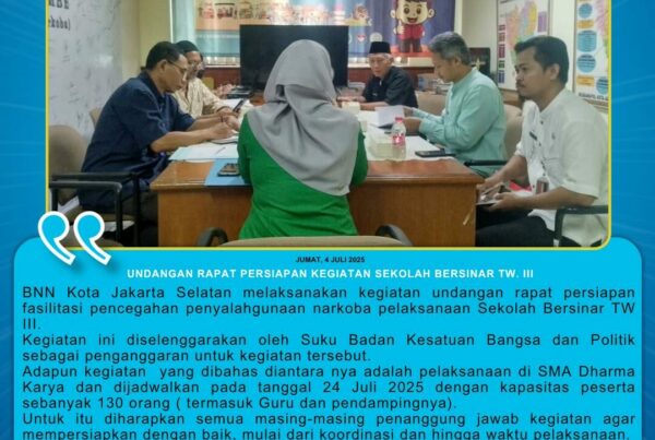 Undangan Rapat persiapan kegiatan sekolah Bersinar TW. III